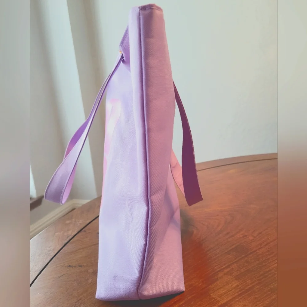 Lavender Clinique reversible tote NWOT - Picture 4 of 8